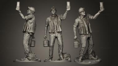 Figurines of people MINER 6 3d model